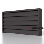 Ламели для забора жалюзи Luxe Л RAL 8019 – покрытие матовое, толщина 0,45 мм в Майкопе | фото 2