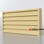 Ламели для забора жалюзи Luxe Л RAL 1014 – покрытие порошковое, толщина 0,45 мм в Майкопе | фото 2