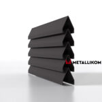 Ламели для забора жалюзи Luxe Л RAL 8019 – покрытие матовое, толщина 0,45 мм в Майкопе | фото 1