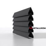 Ламели для забора жалюзи Luxe Л RAL 7024 – покрытие матовое, толщина 0,45 мм в Майкопе | фото 1