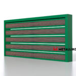 Планкен для забора Printec под дерево 120 mm RAL 6002 – покрытие полиэстер, толщина 0,45 мм в Майкопе | фото 1