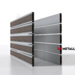 Планкен для забора Printec под дерево 120 mm RAL 7004 – покрытие матовое, толщина 0,45 мм в Майкопе | фото 2