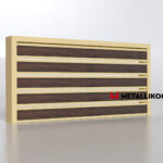 Планкен для забора Printec под дерево 120 mm RAL 1014 – покрытие порошковое, толщина 0,45 мм в Майкопе | фото 4