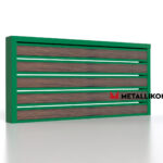 Планкен для забора Printec под дерево 120 mm RAL 6002 – покрытие полиэстер, толщина 0,45 мм в Майкопе | фото 3