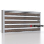 Планкен для забора Printec под дерево 120 mm RAL 7004 – покрытие матовое, толщина 0,45 мм в Майкопе | фото 3