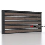 Планкен для забора Printec под дерево 120 mm RAL 9005 – покрытие матовое, толщина 0,45 мм в Майкопе | фото 4